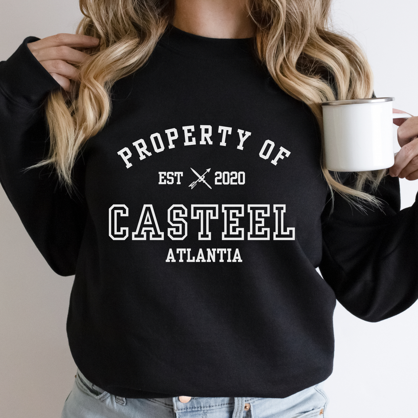 From Blood and Ash Property Of Casteel Daneer Collegiate Sweatshirt Atlantia JLA FBAA Merch Classic Unisex Crewneck Sweatshirt