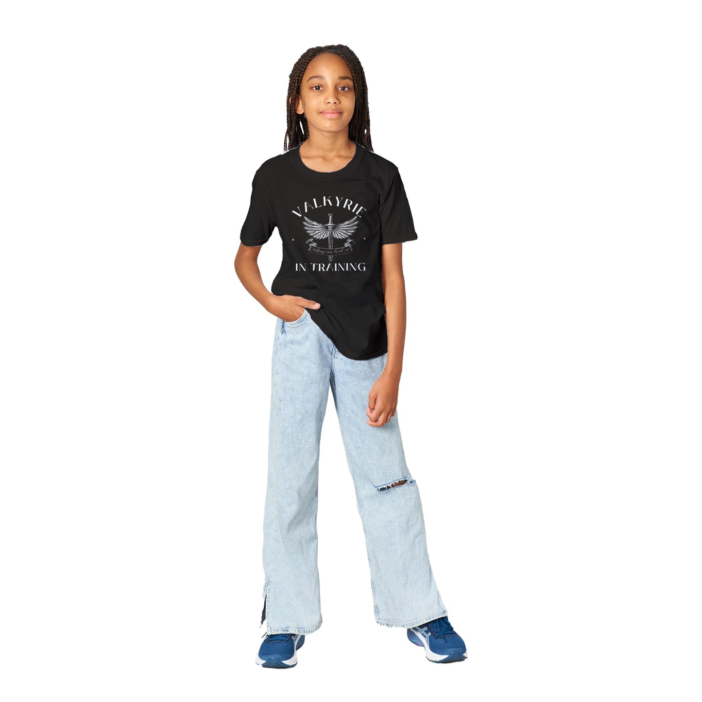ACOTAR KID's Mini Valkyrie In Training Nesta Night Court T-Shirt Gift Sarah J Maas Tee Classic Kids Crewneck T-shirt