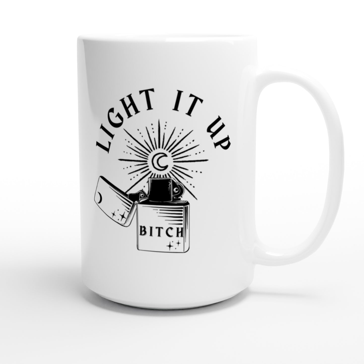 HOEAB Light It Up Crescent City Mug Bryce Danika Hunt Ruhn Bookish Booktok White 15oz Ceramic Cup ACOTAR FBBA