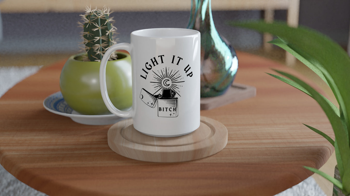 HOEAB Light It Up Crescent City Mug Bryce Danika Hunt Ruhn Bookish Booktok White 15oz Ceramic Cup ACOTAR FBBA
