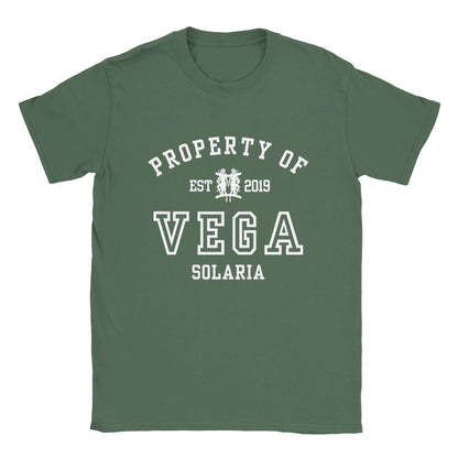 ZA Property Of Vega Collegiate Tory Darcy T-shirt Zodiac Academy Merch Classic Unisex Crewneck Tshirt