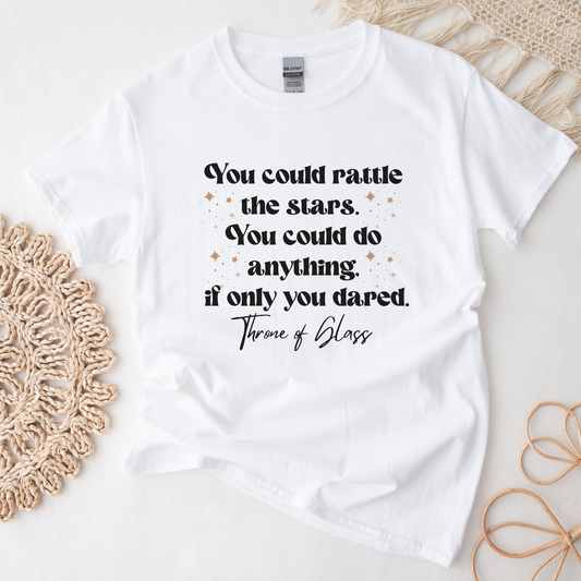 TOG You Could Rattle The Stars - Throne Of Glass - Celaena Sardothien Aelin Galathynius SJM Licensed Merch Classic Unisex Crewneck T-shirt