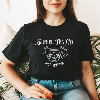 ACOTAR Suriel Tea Black T-Shirt Rhysand Feyre SJM Licensed Merch Classic Unisex Crewneck T-shirt