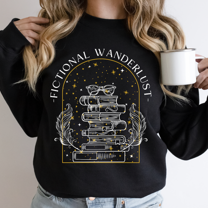 Bookish Fictional Wanderlust Booktok Jumper Gift Book Lover Bookworm ACOTAR Classic Unisex Crewneck Sweatshirt