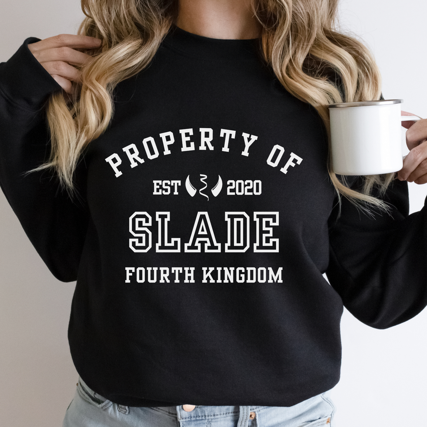 Plated Prisoner Property of Slade Collegiate Sweatshirt Commander Rip Merch Classic Unisex Crewneck Sweatshirt