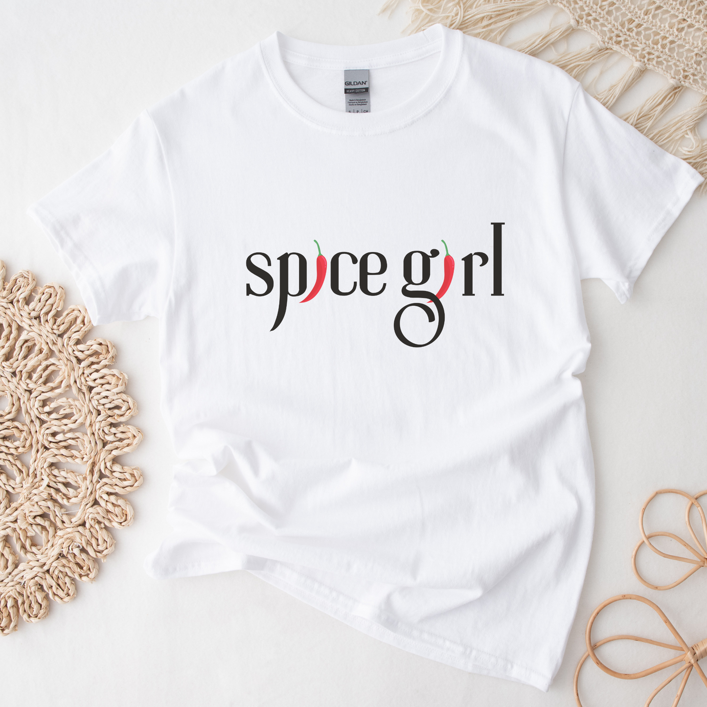 Bookish Spice Girl Smut Lover Booktok White Classic Unisex Crewneck T-shirt