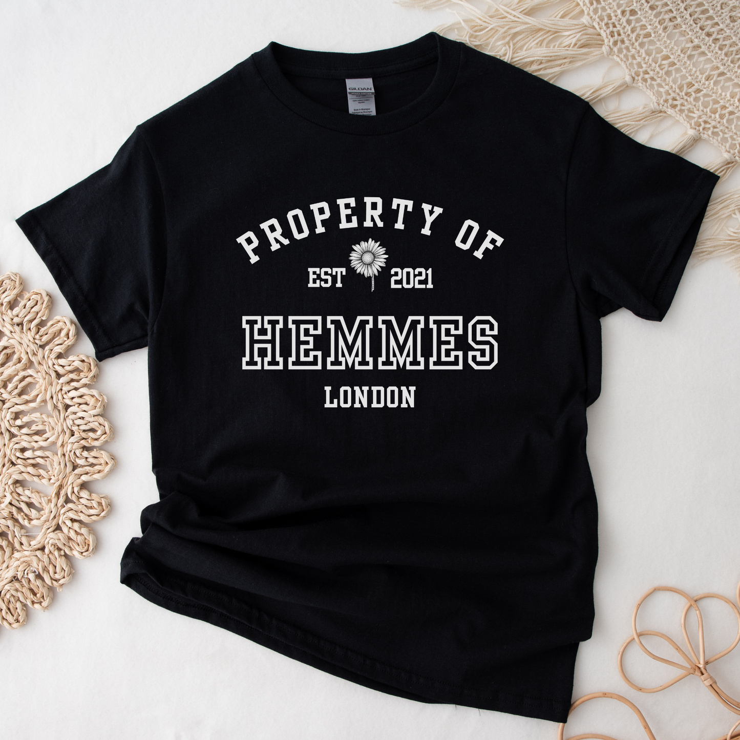 Property Of Christian Hemmes Daisy Haites Magnolia Parks Book Boyfriend Merch Classic Fit Black Unisex Crewneck T-shirt