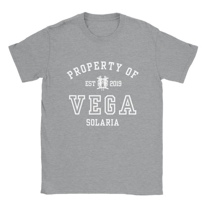 ZA Property Of Vega Collegiate Tory Darcy T-shirt Zodiac Academy Merch Classic Unisex Crewneck Tshirt