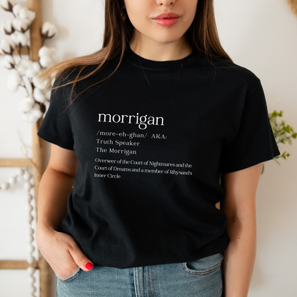 ACOTAR Morrigan Dictionary Truth Speaker Night Court T-shirt Bookish Booktok Merch Velaris Unisex Oversized Crewneck Tee