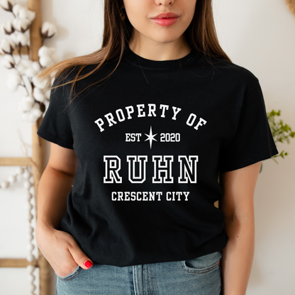 Crescent City Property Of Ruhn Danaan Collegiate T-shirt Maasiverse Crown Prince Valbaran Merch Classic Unisex Crewneck Tshirt