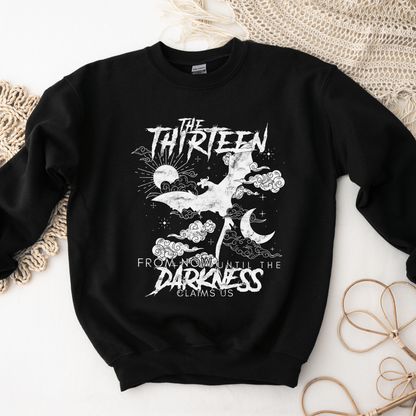 TOG The Thirteen - From Now Until The Darkness Claims Us - Manon Blackbeak Iron Teeth Clan SJM Licensed Classic Unisex Crewneck Sweatshirt