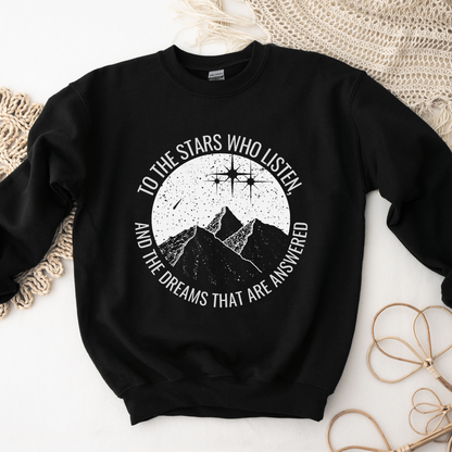 ACOTAR Velaris Rhysand Feyre Dark Sweatshirt Unisex Crewneck To the stars who listen, Bookish BOOKTOK Sweater, Velaris, Night Court