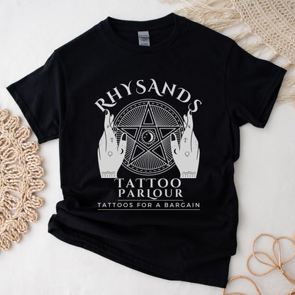 ACOTAR Rhysand's Tattoo Parlour T-shirt Night Court Gift SJM Licensed ACOMAF Feyre Classic Unisex Crewneck T-shirt