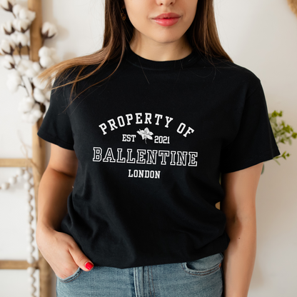 Property Of BJ Ballentine Magnolia Parks Book Boyfriend Merch Classic Fit Black Unisex Crewneck T-shirt