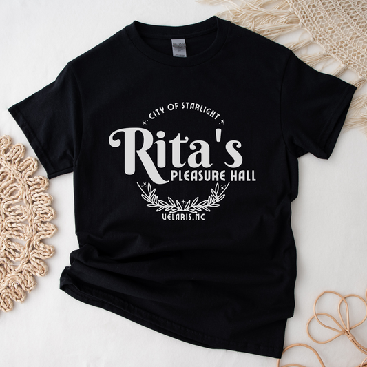 ACOTAR Ritas Pleasure Hall T-Shirt Inner Circle SJM Licensed Court of Thorns and Roses Rhysand Feyre Classic Unisex Crewneck T-shirt