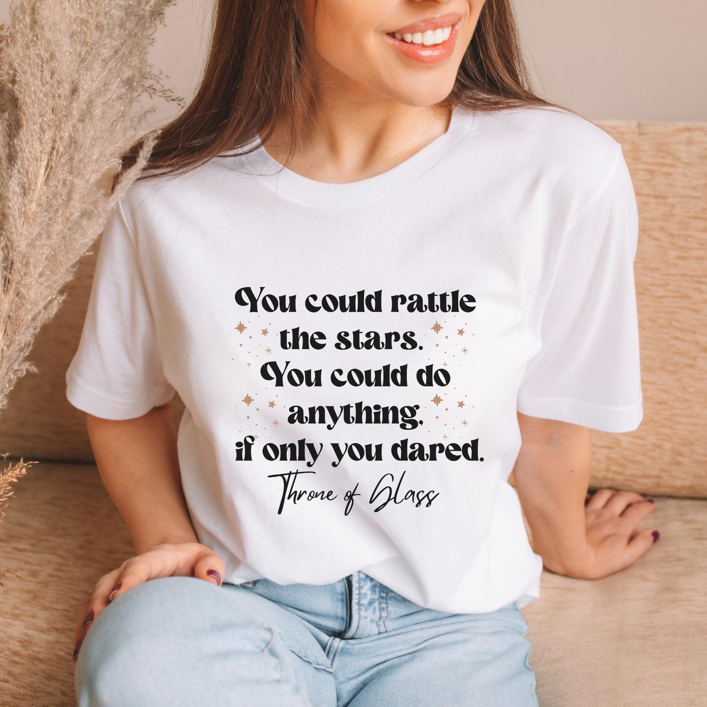 TOG You Could Rattle The Stars - Throne Of Glass - Celaena Sardothien Aelin Galathynius SJM Licensed Merch Classic Unisex Crewneck T-shirt