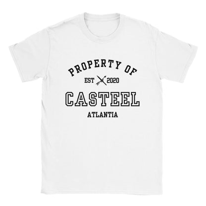 From Blood and Ash Property Of Casteel Daneer Collegiate White T-shirt Atlantia JLA FBAA Merch Classic Unisex Crewneck T-shirt