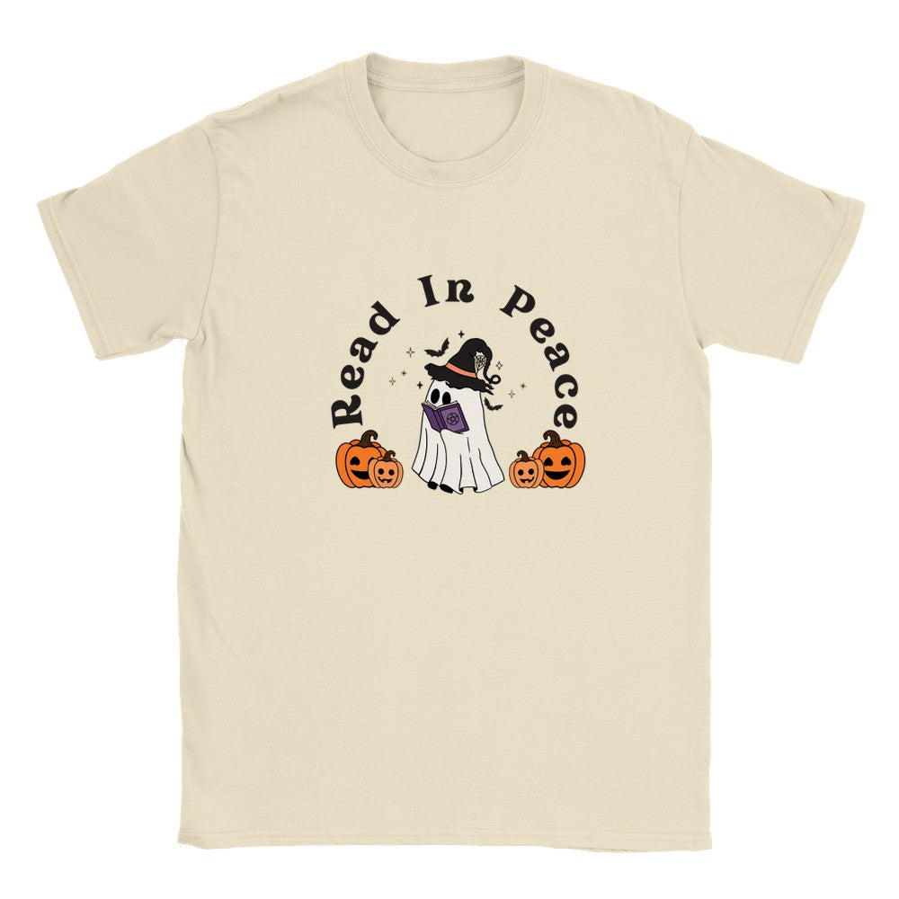 Read In Peace R.I.P Halloween Fall Autumn Shirt Bookish Merch Book Lover Gifts Light Classic Unisex Crewneck T-shirt