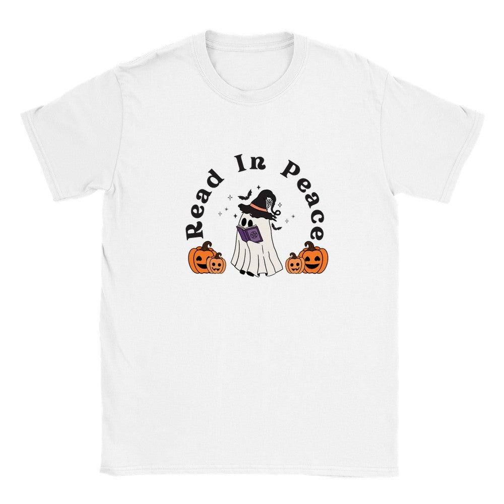 Read In Peace R.I.P Halloween Fall Autumn Shirt Bookish Merch Book Lover Gifts Light Classic Unisex Crewneck T-shirt