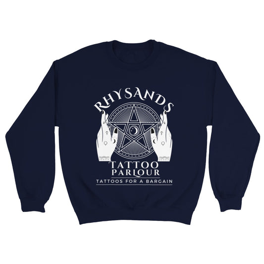 ACOTAR Rhysand&#39;s Tattoo Parlour Night Court Jumper Gift Sarah J Maas ACOMAF Feyre Sweatshirt Unisex