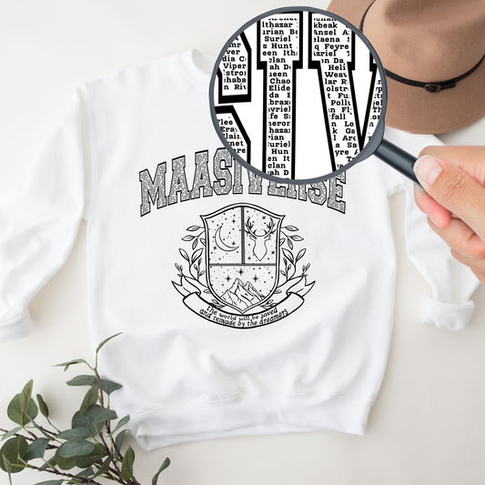 Maasiverse - SJM Universe Character Sweatshirt Throne of Glass, ACOTAR Crescent City SJM Licensed Classic Unisex Crewneck