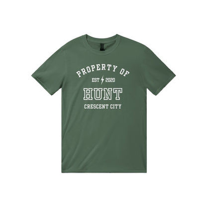 Crescent City Property Of Hunt Athalar Collegiate T-Shirt Maasiverse Merch Classic Unisex Crewneck White Tshirt