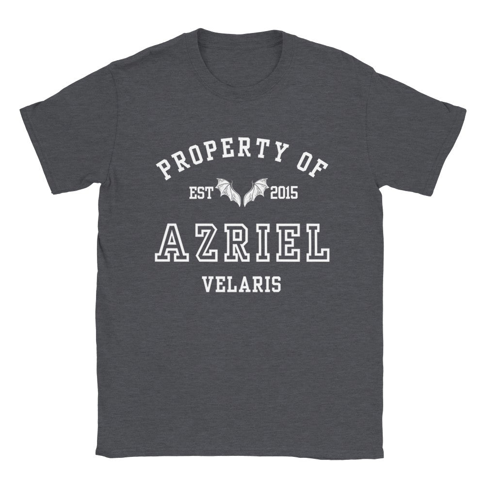 ACOTAR Azriel Property Of the Batboys Spymaster of the Night Court T-shirt Maasiverse Merch Classic Unisex Velaris Crewneck Tshirt