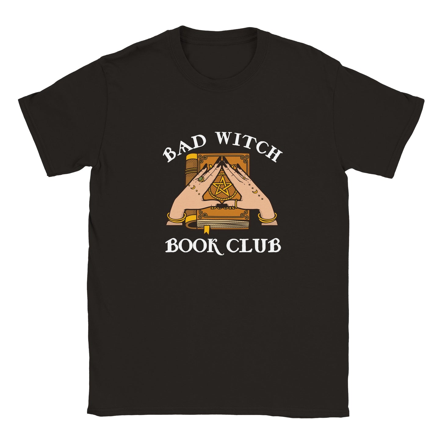 Bad Witch Book Club Halloween Fall Autumn Shirt Bookish Merch Book Lover Gifts Dark Classic Unisex Crewneck T-shirt