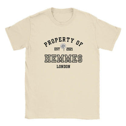 Property Of Christian Hemmes Daisy Haites Magnolia Parks Book Boyfriend Merch Classic Fit White Unisex Crewneck T-shirt