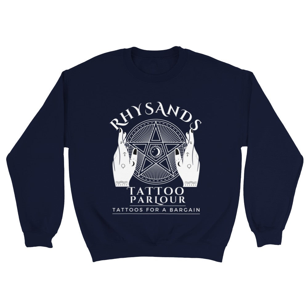 ACOTAR Rhysand&#39;s Tattoo Parlour Night Court Jumper Gift Sarah J Maas ACOMAF Feyre Sweatshirt Unisex