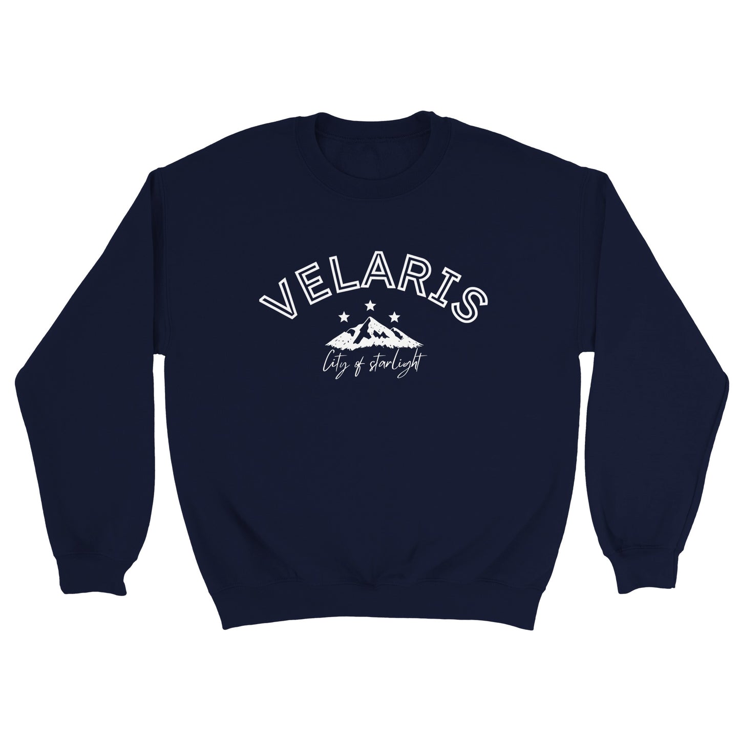 ACOTAR Velaris Sweatshirt, Jumper, Bookish BOOKTOK Sweater, Rhysand, Night Court Unisex Navy Crewneck