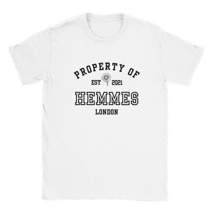 Property Of Christian Hemmes Daisy Haites Magnolia Parks Book Boyfriend Merch Classic Fit White Unisex Crewneck T-shirt