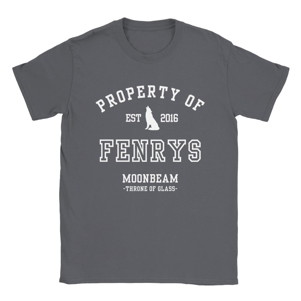 Throne of Glass Property Of Fenrys Moonbeam Collegiate Tshirt Maasiverse Merch Classic Unisex Crewneck T-shirt