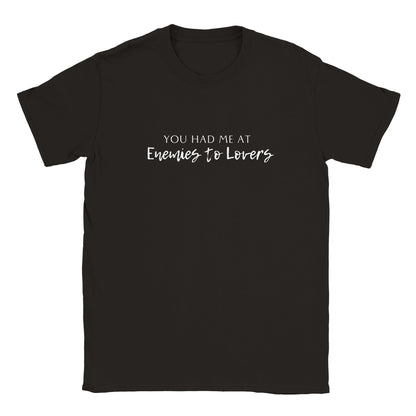 Bookish Trope Enemies to Lovers Avid Reader Book Lover Gift Romance Fantasy Reader Black Unisex Oversized Crewneck T-shirt