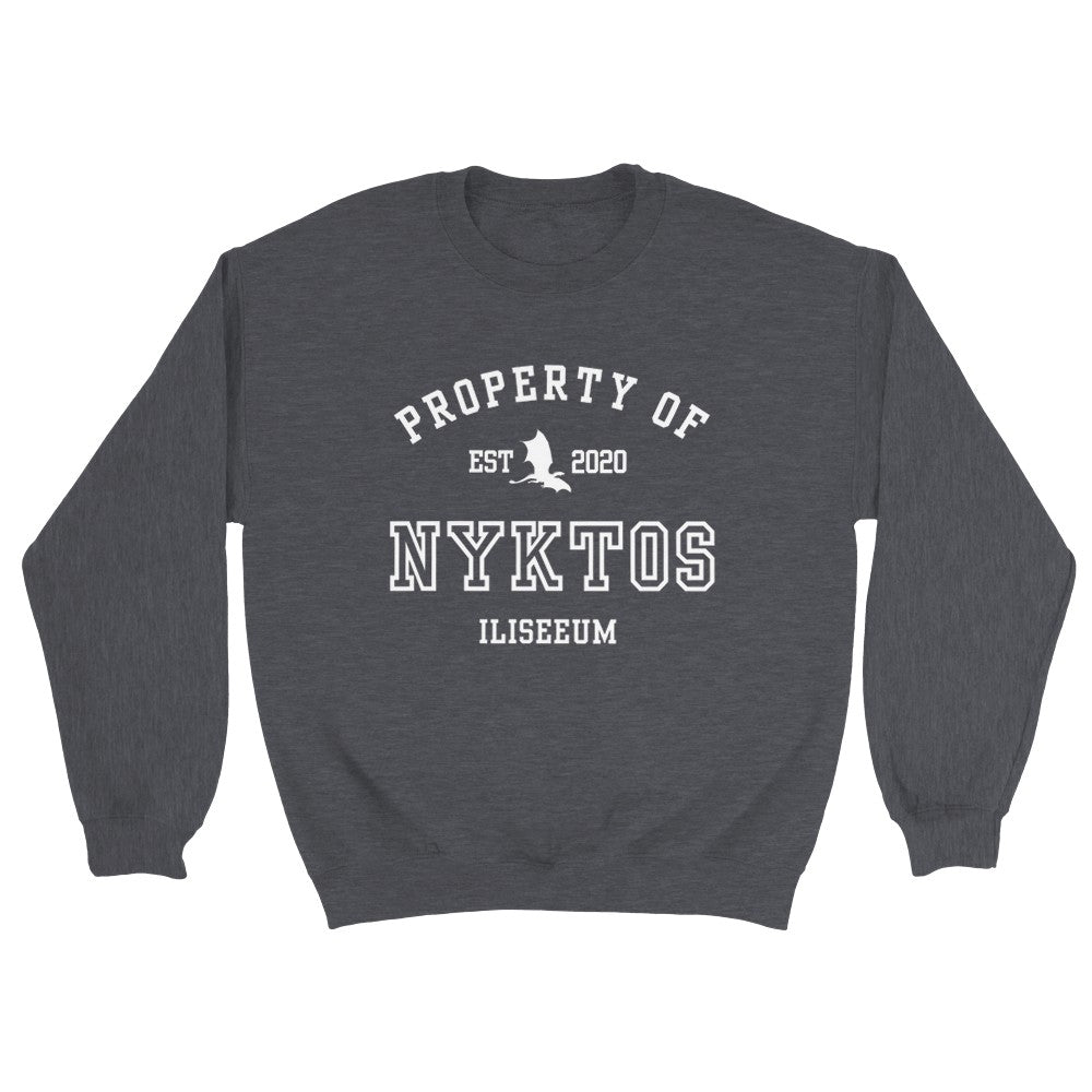 A Shadow In The Ember Property Of Nyktos Collegiate Sweatshirt Iliseeum JLA ASITE ALITF Merch Classic Unisex Crewneck Sweatshirt