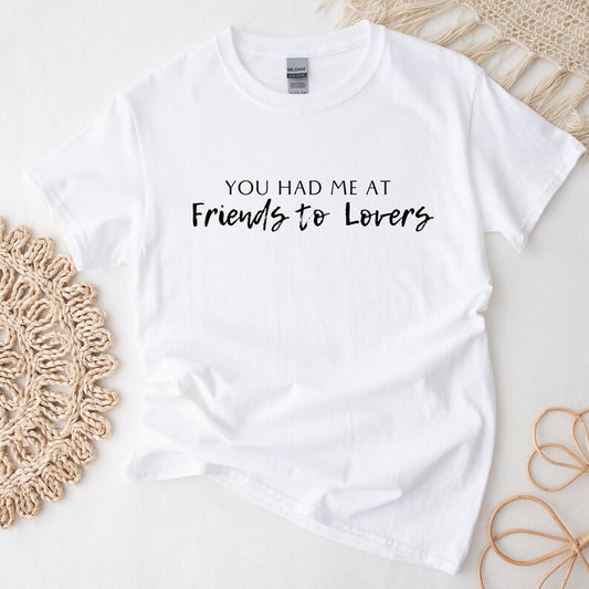 Bookish Trope Friends to Lovers Avid Reader Book Lover Gift Romance Fantasy Reader White Unisex Oversized Crewneck T-shirt
