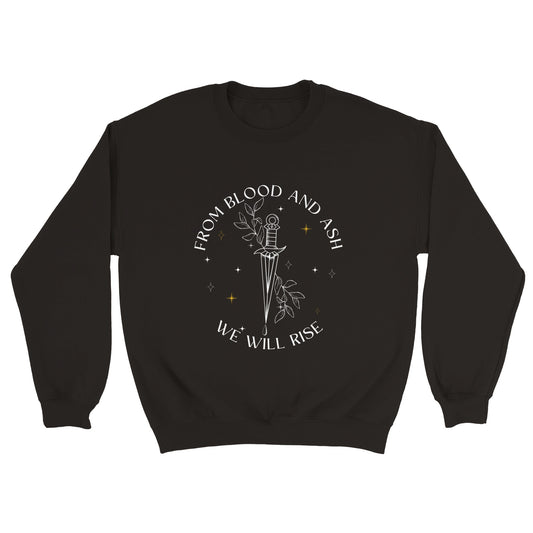 From Blood and Ash Sweatshirt FBAA Jumper From Blood and Ash We Rise Jennifer L Poppy Hawke Prince Casteel Unisex Oversized Crewneck