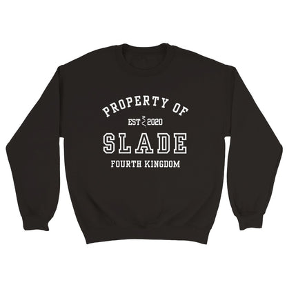 Plated Prisoner Property of Slade Collegiate Sweatshirt Commander Rip Merch Classic Unisex Crewneck Sweatshirt