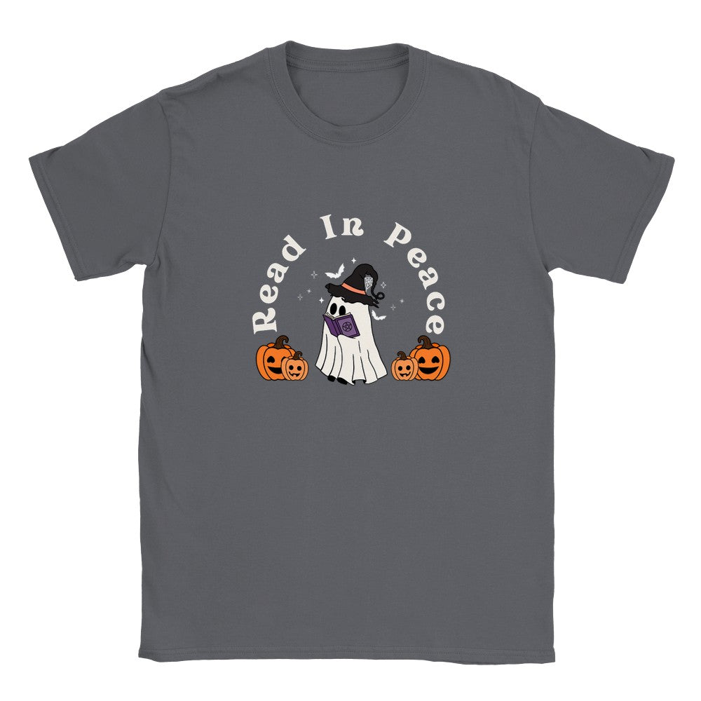 Read In Peace R.I.P Halloween Fall Autumn Shirt Bookish Merch Book Lover Gifts Light Classic Unisex Crewneck T-shirt