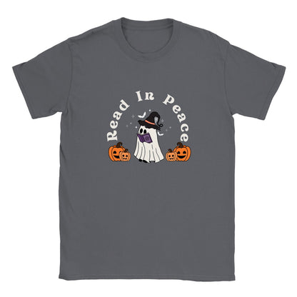 Read In Peace R.I.P Halloween Fall Autumn Shirt Bookish Merch Book Lover Gifts Light Classic Unisex Crewneck T-shirt