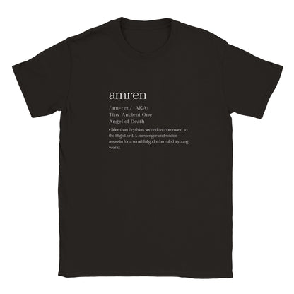 ACOTAR Amren Dictionary Tiny Ancient One Night Court Black T-shirt Bookish Booktok Merch Velaris Unisex Oversized Crewneck Tee