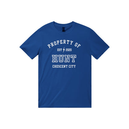 Crescent City Property Of Hunt Athalar Collegiate T-Shirt Maasiverse Merch Classic Unisex Crewneck White Tshirt