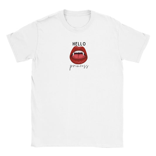 From Blood And Ash Prince Casteel Hello Princess Murderous Little Creature FBAA Poppy Hawke Unisex White Crewneck T-shirt