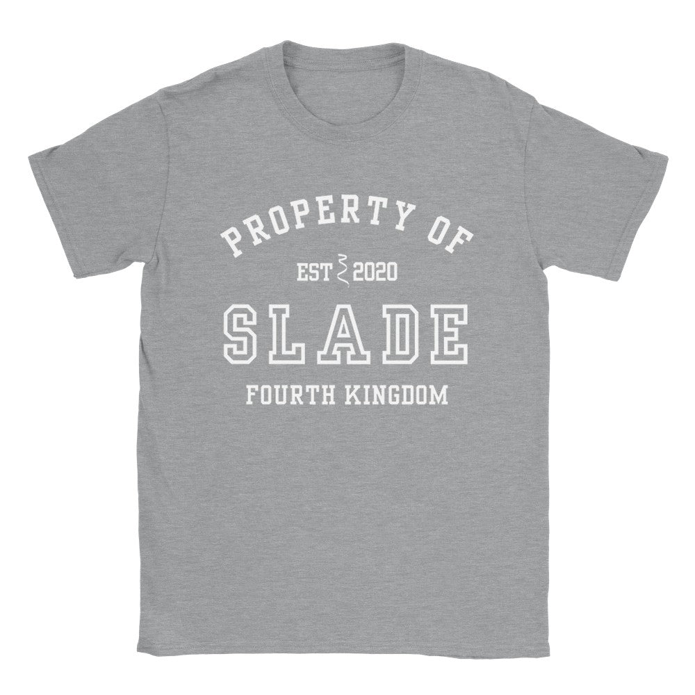 Plated Prisoner Property of Slade Collegiate T-Shirt Commander Rip Merch Classic Unisex Crewneck Tshirt