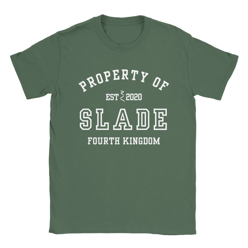 Plated Prisoner Property of Slade Collegiate T-Shirt Commander Rip Merch Classic Unisex Crewneck Tshirt