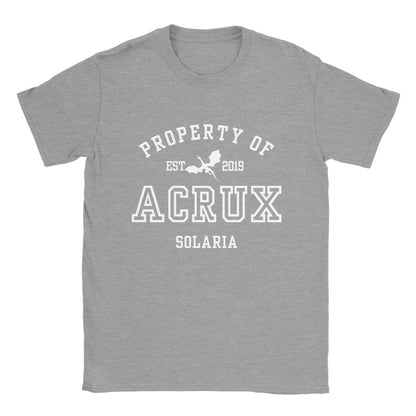 ZA Property Of Acrux Collegiate T-shirt Zodiac Academy Merch Classic Unisex Crewneck Tshirt