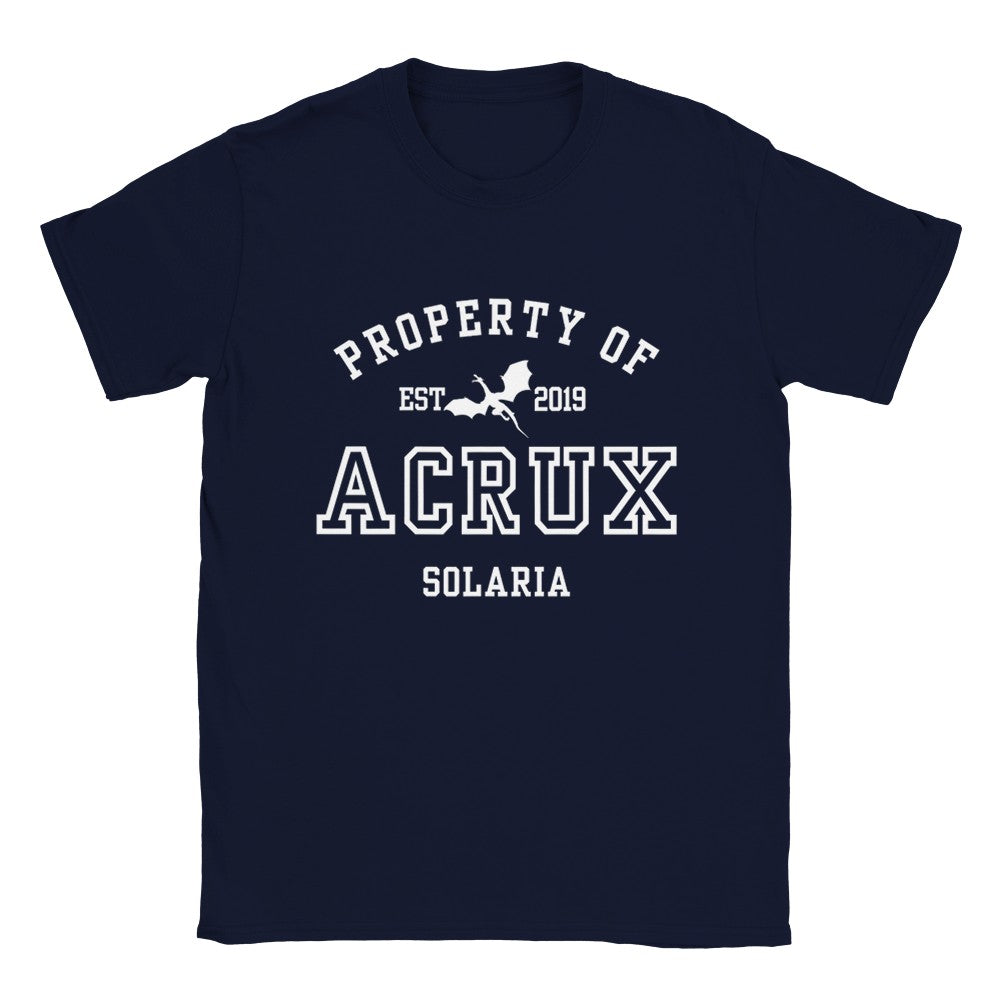 ZA Property Of Acrux Collegiate T-shirt Zodiac Academy Merch Classic Unisex Crewneck Tshirt