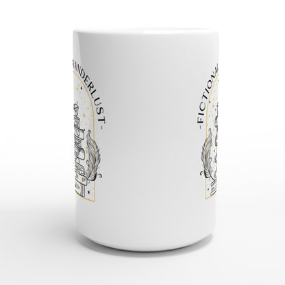 Bookish Fictional Wanderlust Cup Merch ACOTAR FBAA Crescent City Booktok White 15oz Ceramic Mug