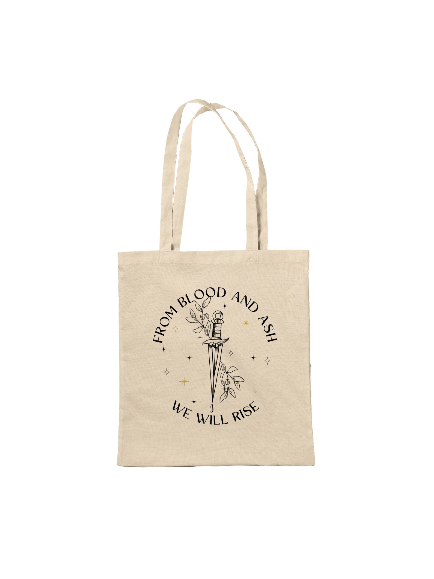 Blood and Ash Tote Bag From Blood and Ash We Rise Poppy Hawke Eco Friendly Compostable