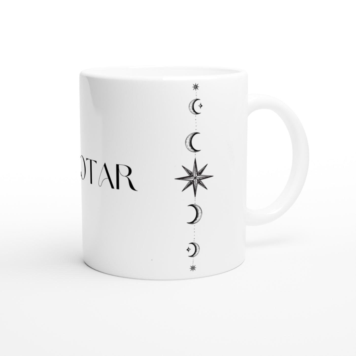 ACOTAR Feyre's Tattoo Mug Hand Drawn, Bookish BOOKTOK, Rhysand, Velaris, Night Court White 11oz Ceramic Mug